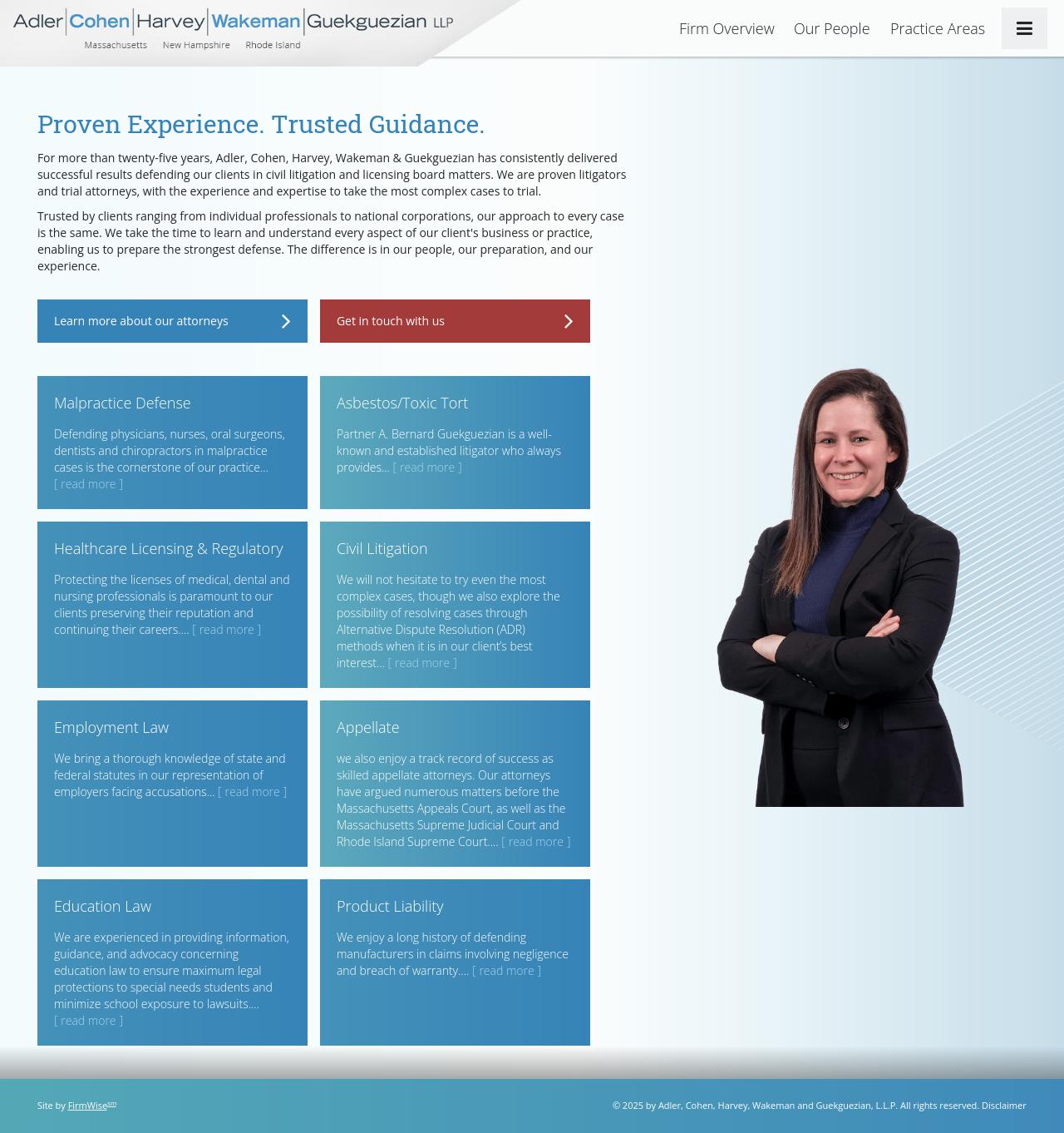 Adler, Cohen, Harvey, Wakeman and Guekguezian, L.L.P. - Boston MA Lawyers