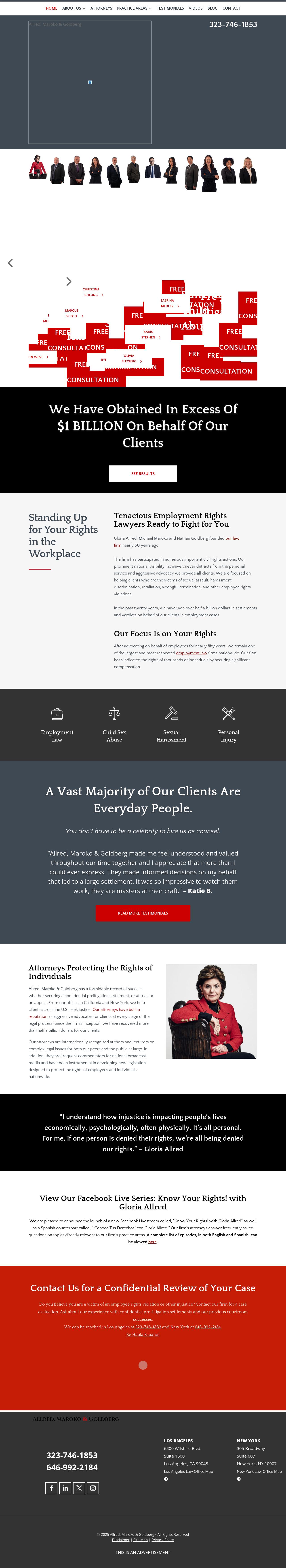 Allred, Maroko & Goldberg - Los Angeles CA Lawyers