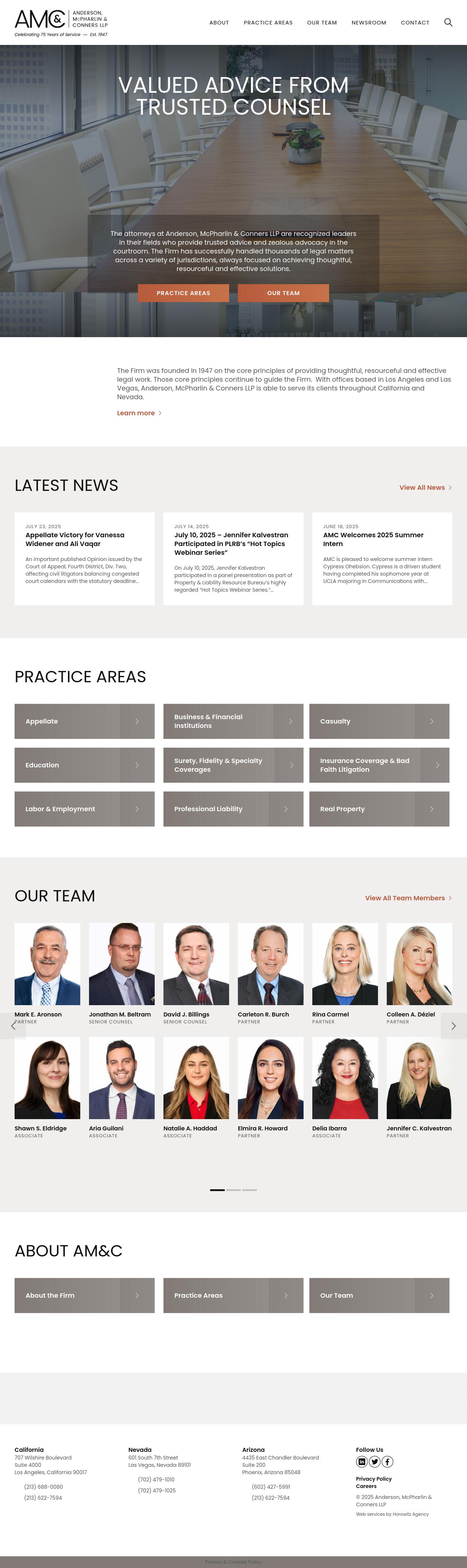 Anderson, McPharlin & Conners, LLP - Las Vegas NV Lawyers