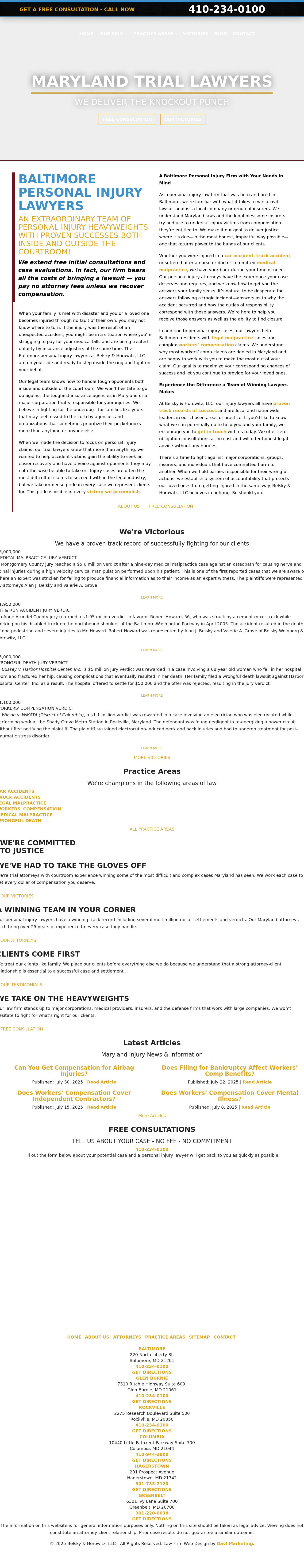 Belsky, Weinberg & Horowitz, LLC - Columbia MD Lawyers