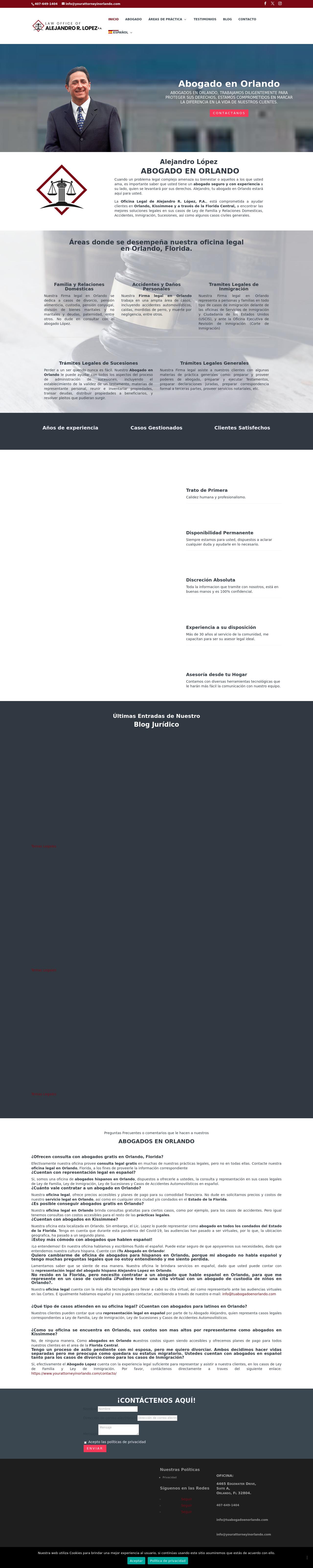 Law Office of Alejandro R. Lopez, P.A. - Orlando FL Lawyers