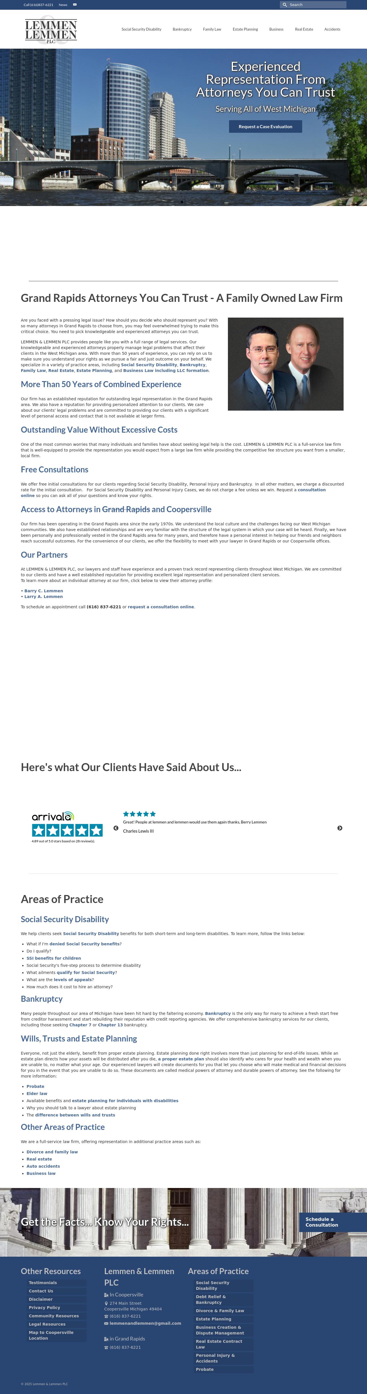 Lemmen & Lemmen PLC - Coopersville MI Lawyers