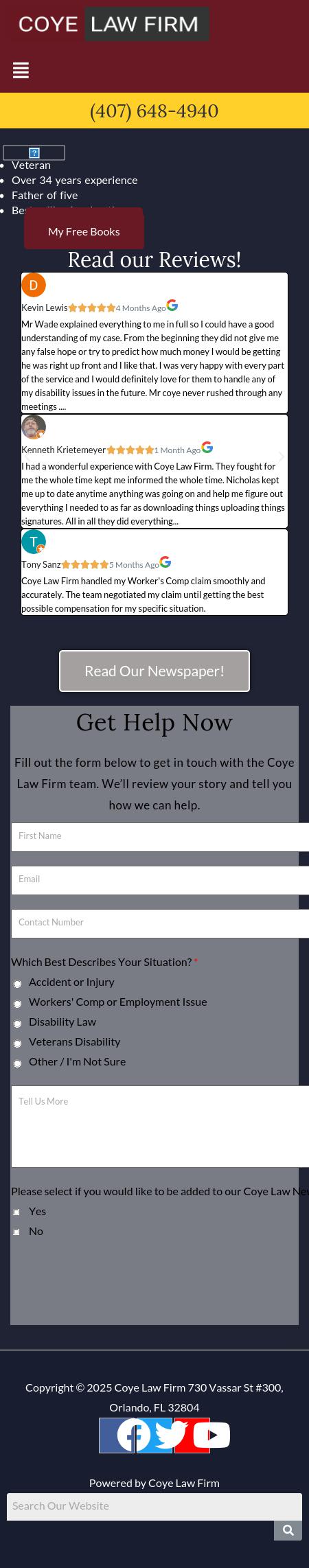 Coye Law Firm - Orlando FL Lawyers