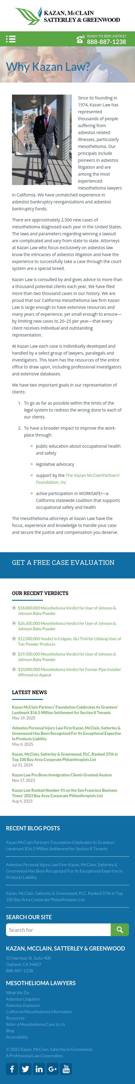 Kazan, McClain, Satterley & Greenwood - Oakland CA Lawyers