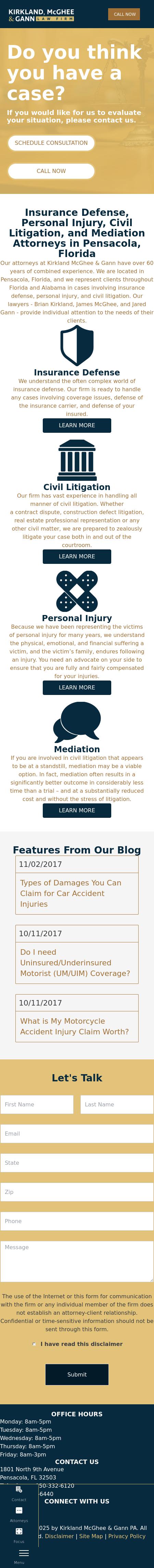 Kirkland & McGhee - Pensacola FL Lawyers