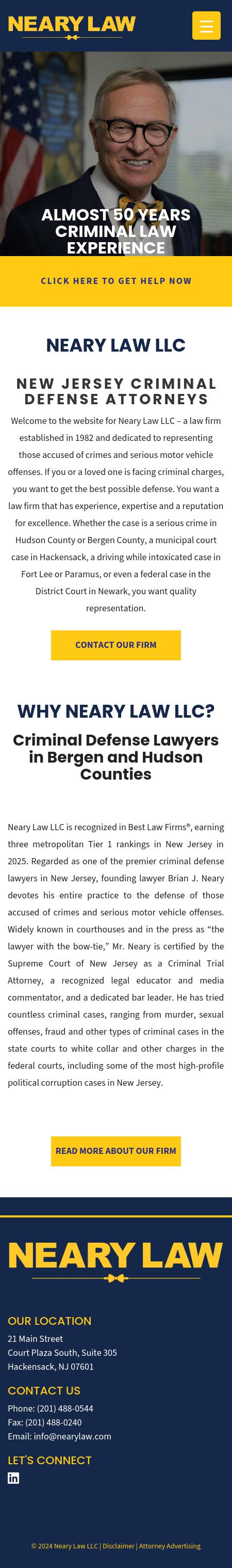 Law Offices of Brian J. Neary - Jersey City NJ Lawyers