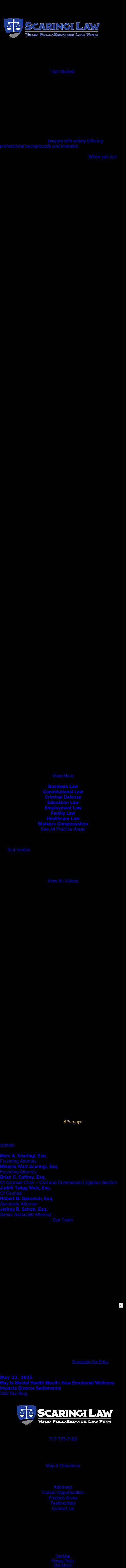 Scaringi & Scaringi, P.C. - Carlisle PA Lawyers