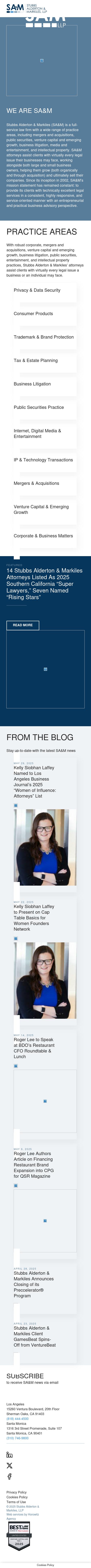 Stubbs Alderton & Markiles, LLP - Santa Monica CA Lawyers