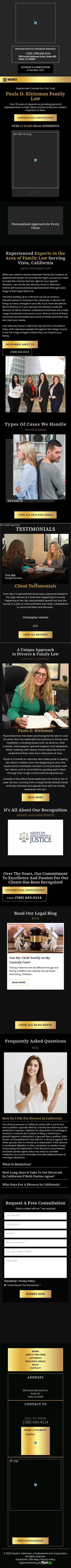 The Law Offices of Paula D. Kleinman - Vista CA Lawyers