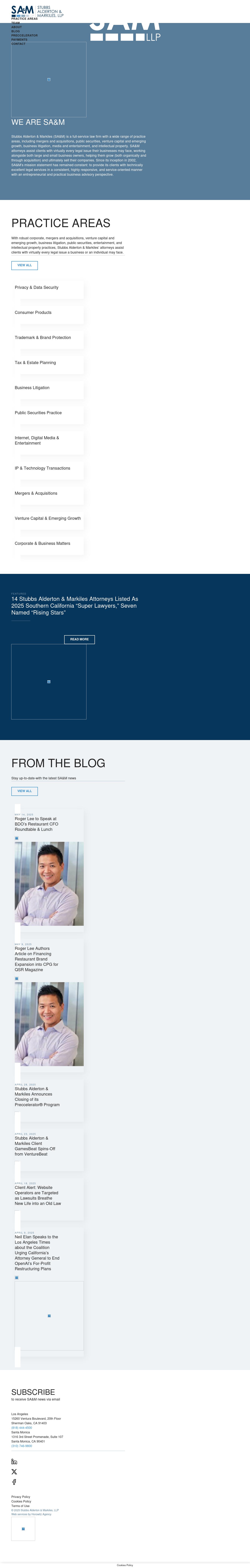 Stubbs Alderton & Markiles, LLP - Santa Monica CA Lawyers