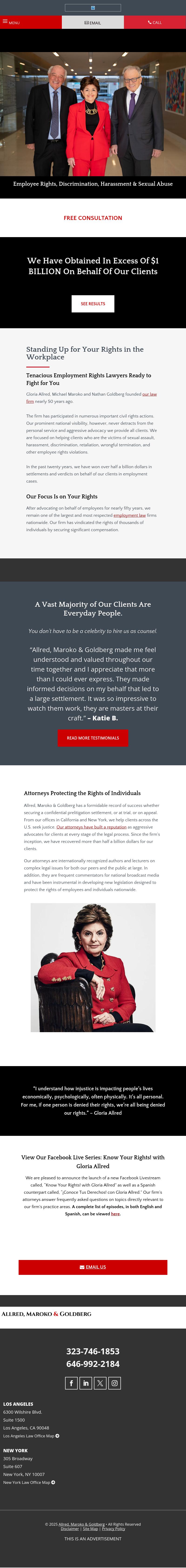 Allred, Maroko & Goldberg - Los Angeles CA Lawyers