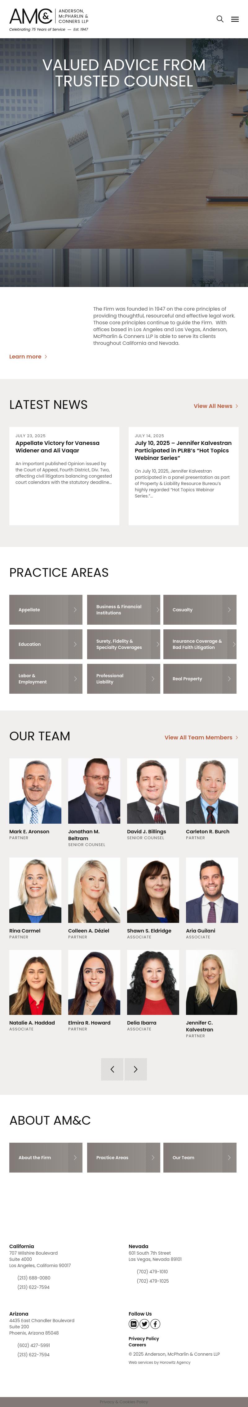 Anderson, McPharlin & Conners, LLP - Las Vegas NV Lawyers