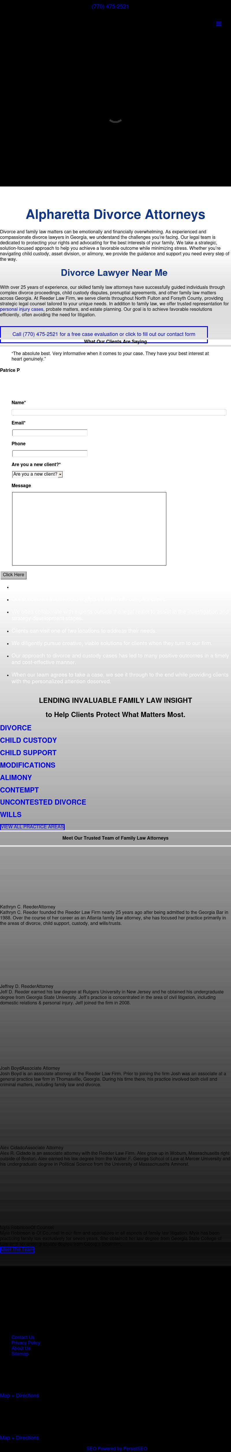 Reeder Law Firm - Alpharetta GA Lawyers