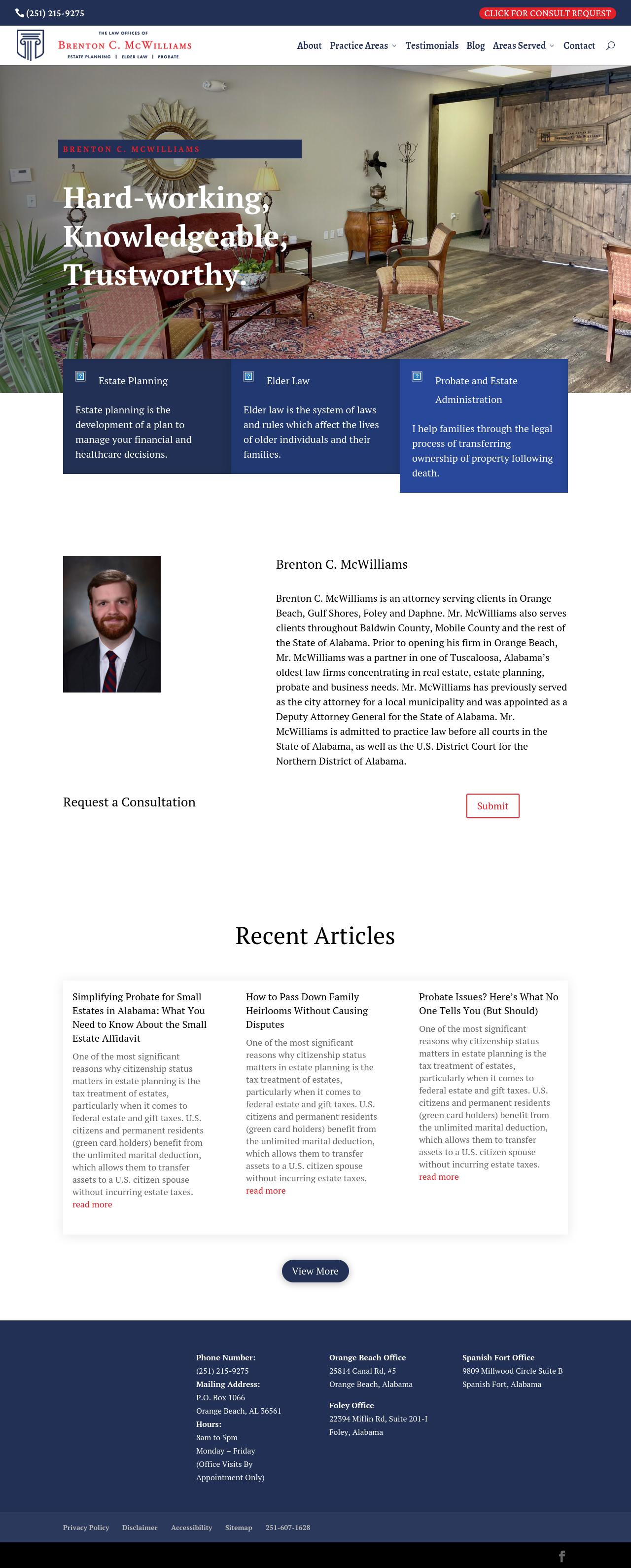 The Law Offices of Brenton C. McWilliams - Orange Beach AL Lawyers