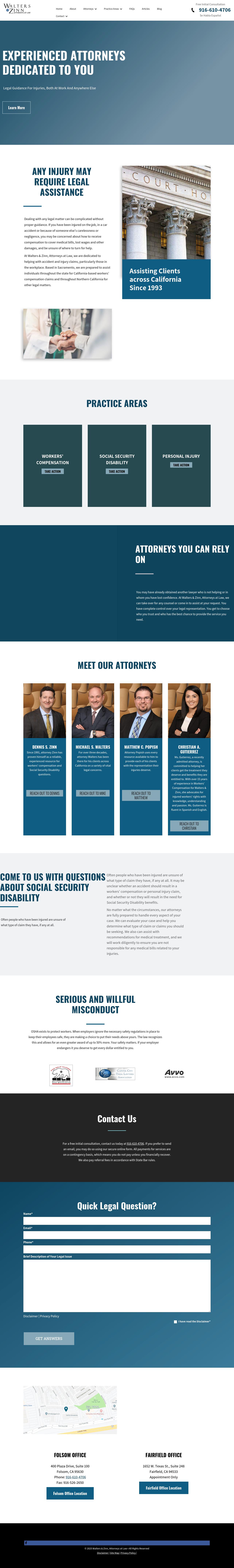 Walters & Zinn, Attorneys at Law - Folsom CA Lawyers